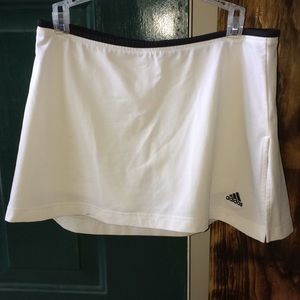 Adidas Climalite White stretchy tennis skort.